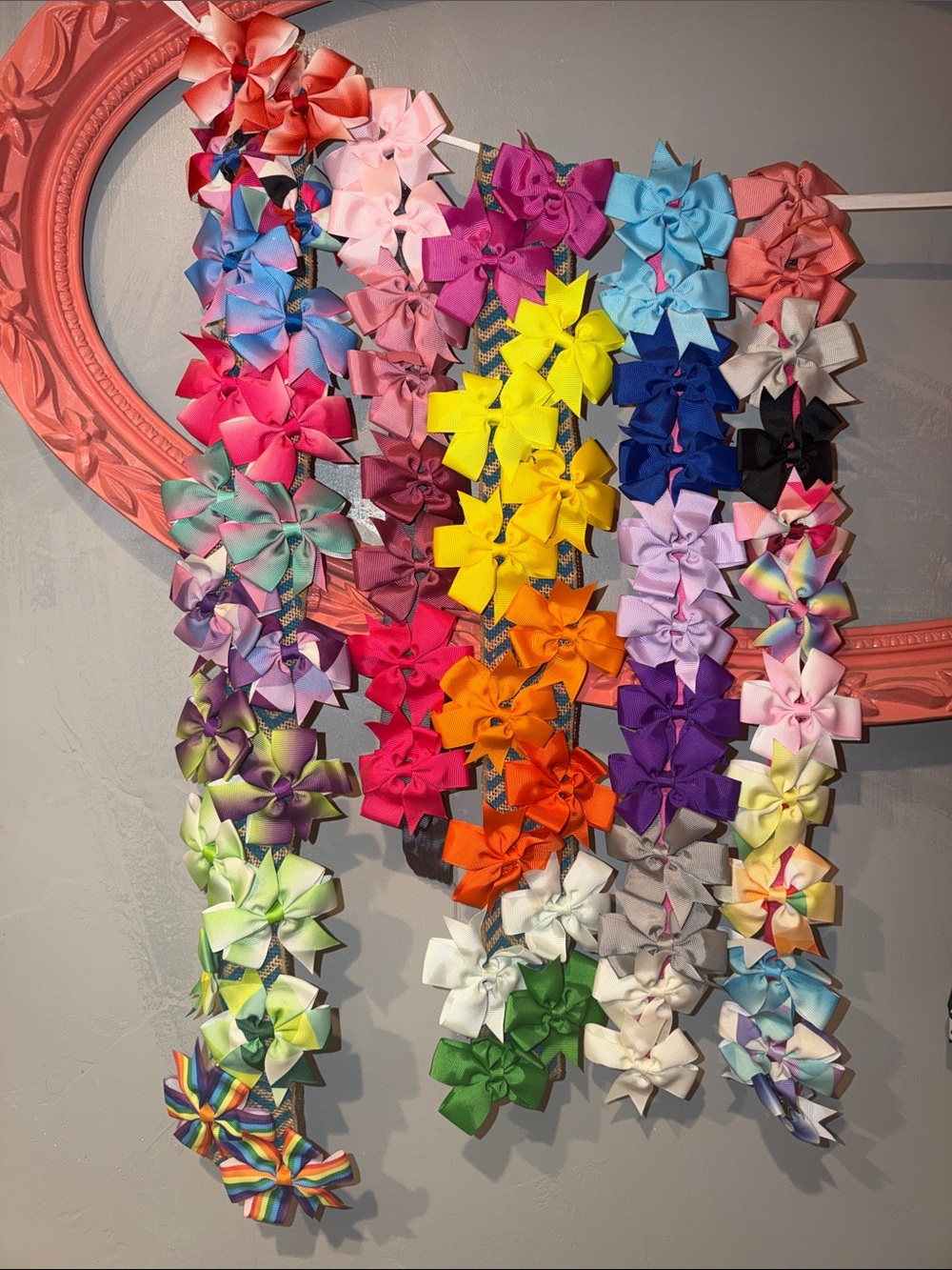 3 inch Kids Ribbon Bow— Multicolor Assortment